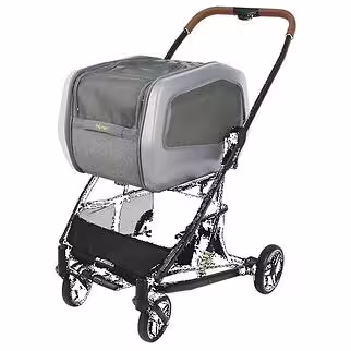 IBIYAYA NeoRider Multi-purpose Detachable Pet Stroller - Silver Blue