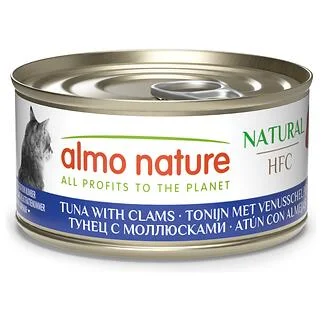 Almo Nature 貓濕糧 - 天然系列 - 吞拿魚蜆肉 70g