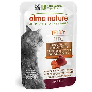 Almo Nature 貓濕糧 - HFC Jelly - 龍蝦吞拿魚柳 55g
