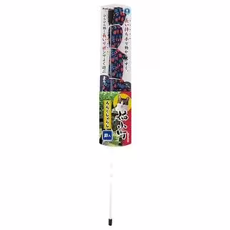 Petio 貓小町長絲帶 鈴鈴逗貓棒 (鞠花紋)