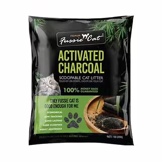 Fussie Cat Litter - Activated Charcoal 10L