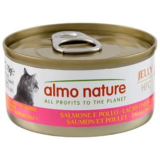 Almo Nature 貓濕糧 - 啫喱系列 - 三文魚雞肉 70g