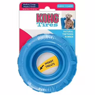KONG Puppy Toy - Tires (Blue) - Medium / Large