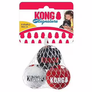 KONG Dog Toy - Signature Sport Balls - S (3/pack)
