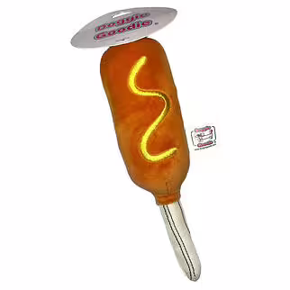 Doggie Goodie 狗狗毛絨發聲玩具 - 炸熱狗棒