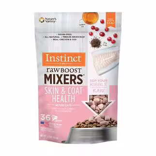 Nature's Variety Instinct Cat Food - Raw Boost Mixers - Skin And Coat Health 5.5oz