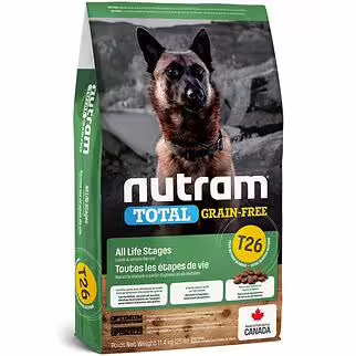 Nutram Dog Food - T26 Total Grain Free - Lamb & Legumes 11.4kg