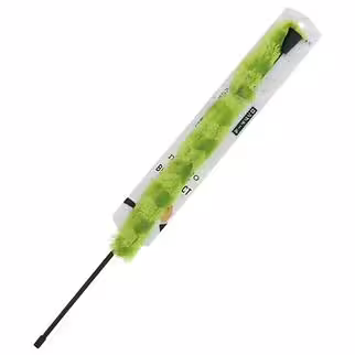 Petio Cat Toy - Necoco Black Tact Fluffy Green Tail Cat Teaser with Bell