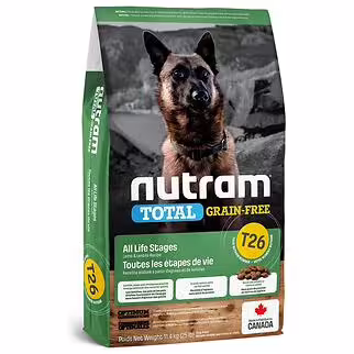 Nutram 加拿大紐頓狗乾糧 - T26 無榖物無薯大型犬 - 羊肉及豆莢配方 11.4kg