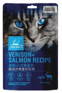 dear deer Cat Food - Oven Baked Venison & Salmon 200g