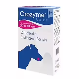 Ecuphar 比利時科盾牙齒護理 - 狗專用 - Orozyme 骨膠原潔牙條 中型 12條裝