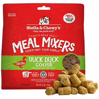 Stella & Chewys Dog Food - Meal Mixer - Freeze Dried Duck Duck Goose 18oz