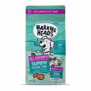 Barking Heads Grain Free Dog Food - Tummy Loving Care - Fish 2kg