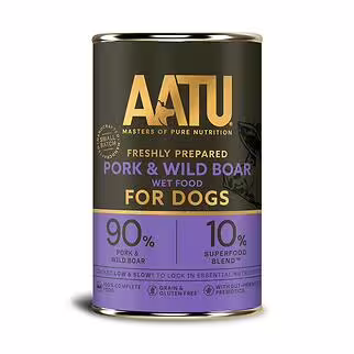 AATU 無穀物狗罐頭 - 豬及野豬配方 400g