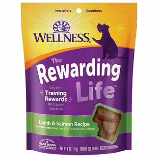 Wellness Dog Treat - Rewarding Life - Soft & Tasty Training Rewards - Lamb & Salmon 6oz