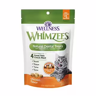 Whimzees 貓小食 - 雞肉味潔齒餅 2oz - EXP 07-10-2026