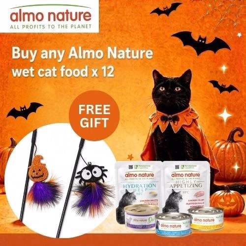 Almo Nature Wet Cat Food Free Halloween Cat Wand