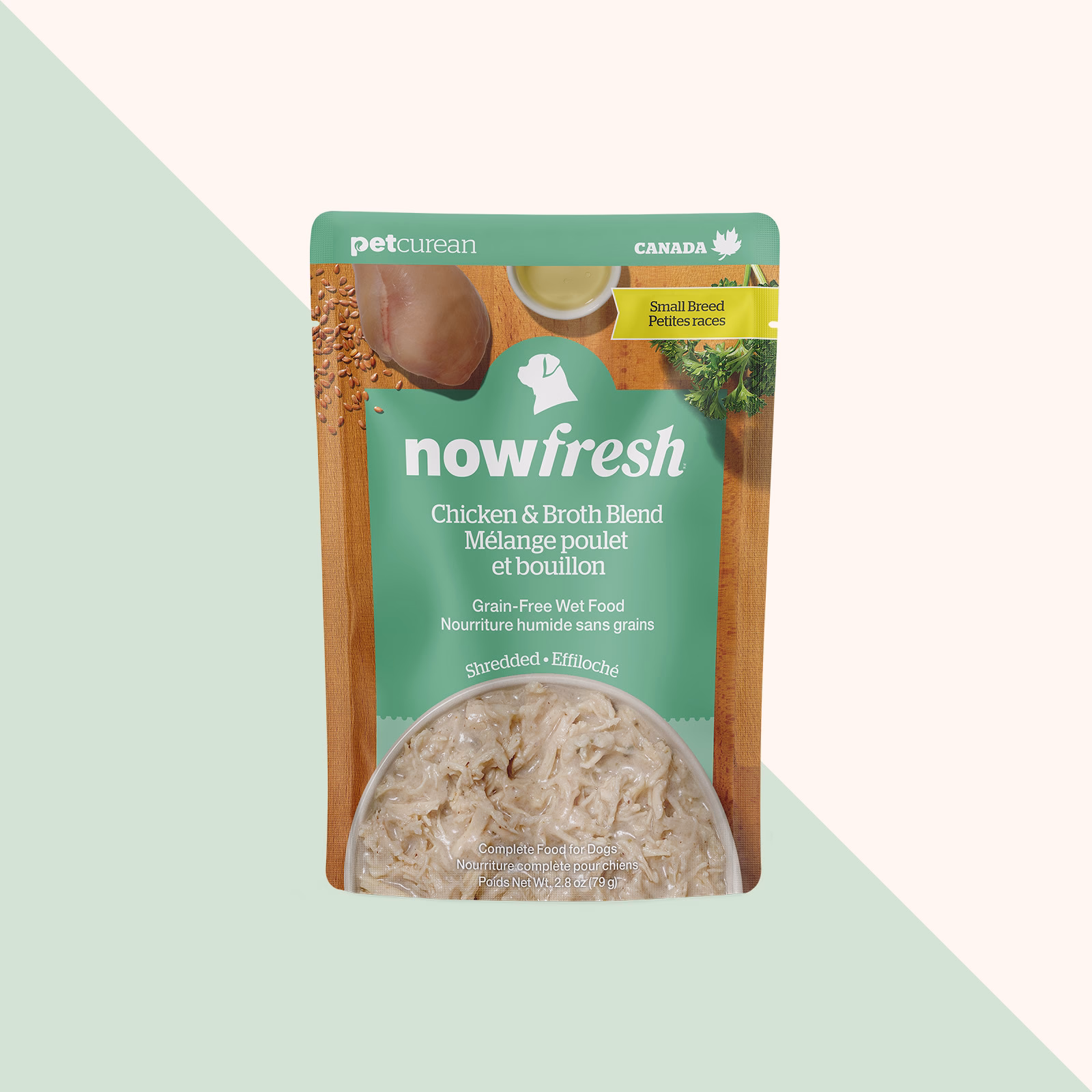 NOW Fresh Small Breed Chicken & Broth Blend wet pouch 79g