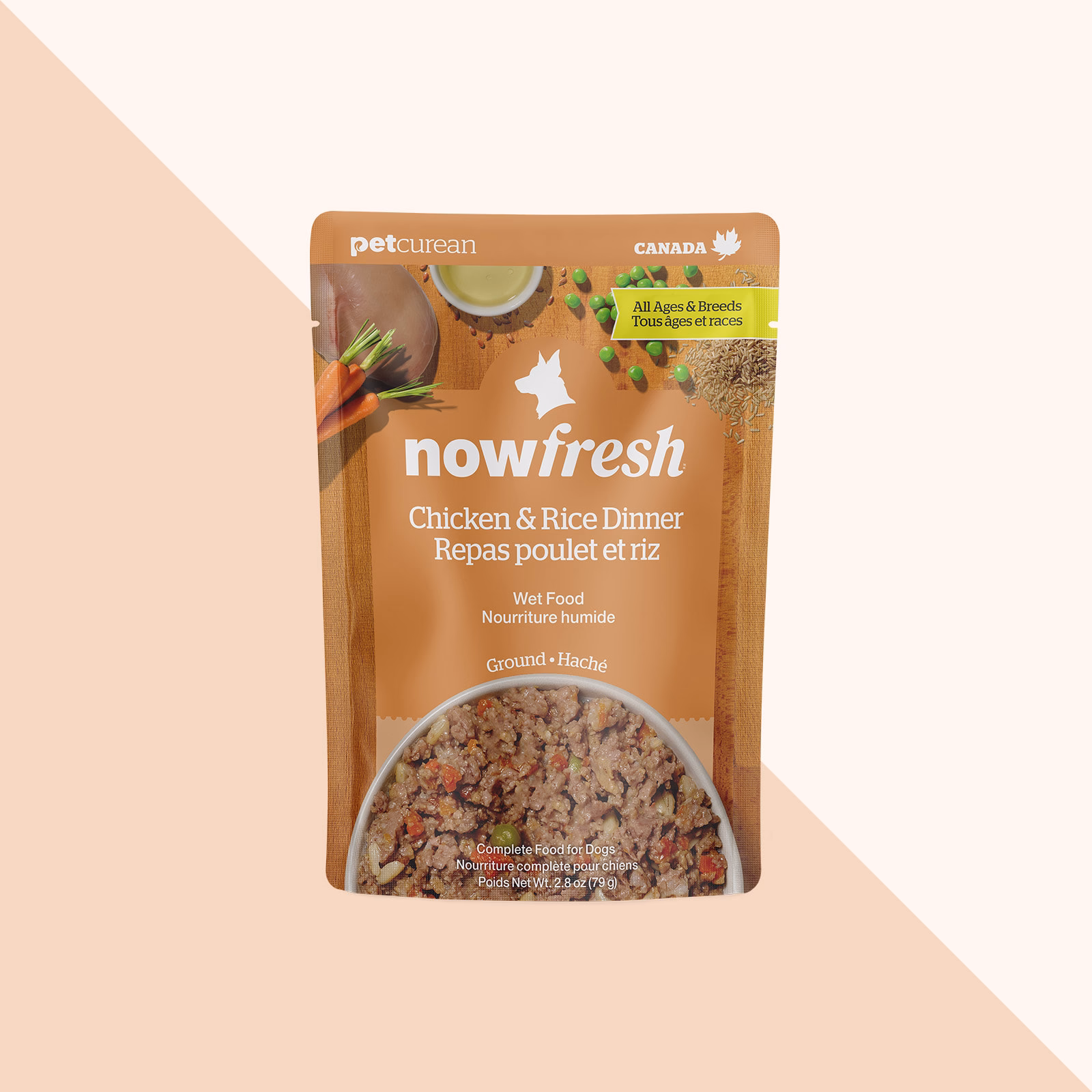 NOW Fresh Chicken & Rice Dinner wet pouch 79g