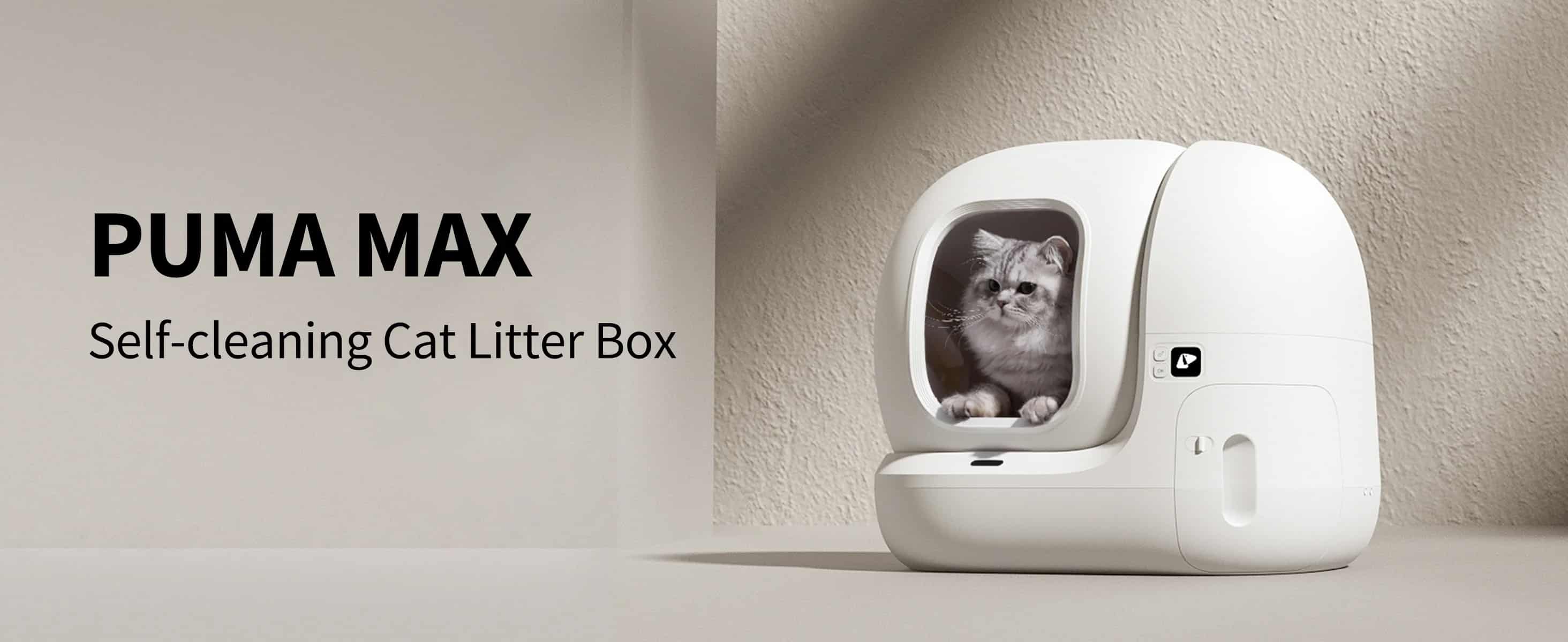 New Version Pura Max Self-Cleaning Cat Litter Box with Large Capacity Fr  Multipl